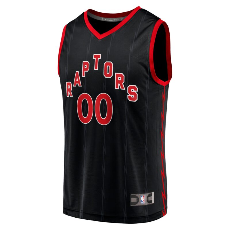 Toronto Raptors Fast Break Custom Jersey Black - Statement Edition - Image 2