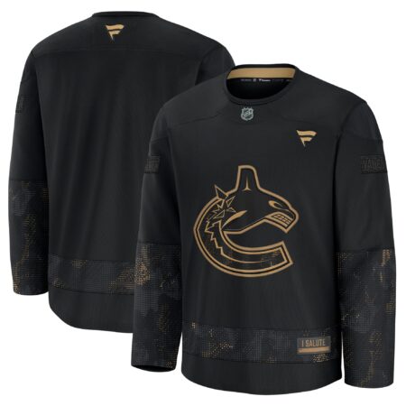 Vancouver Canucks 2024 Military Appreciation Practice Jersey - Black