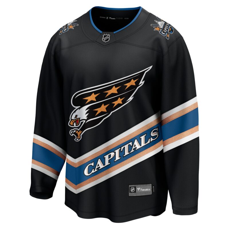 Washington Capitals Alternate 50th Anniversary Breakaway Jersey - Black - Image 2