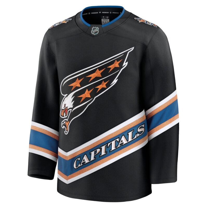 Washington Capitals Alternate 50th Anniversary Premium Jersey - Black - Image 2