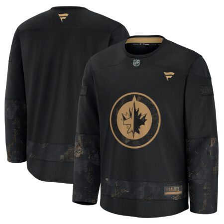 Winnipeg Jets 2024 Military Appreciation Practice Jersey - Black