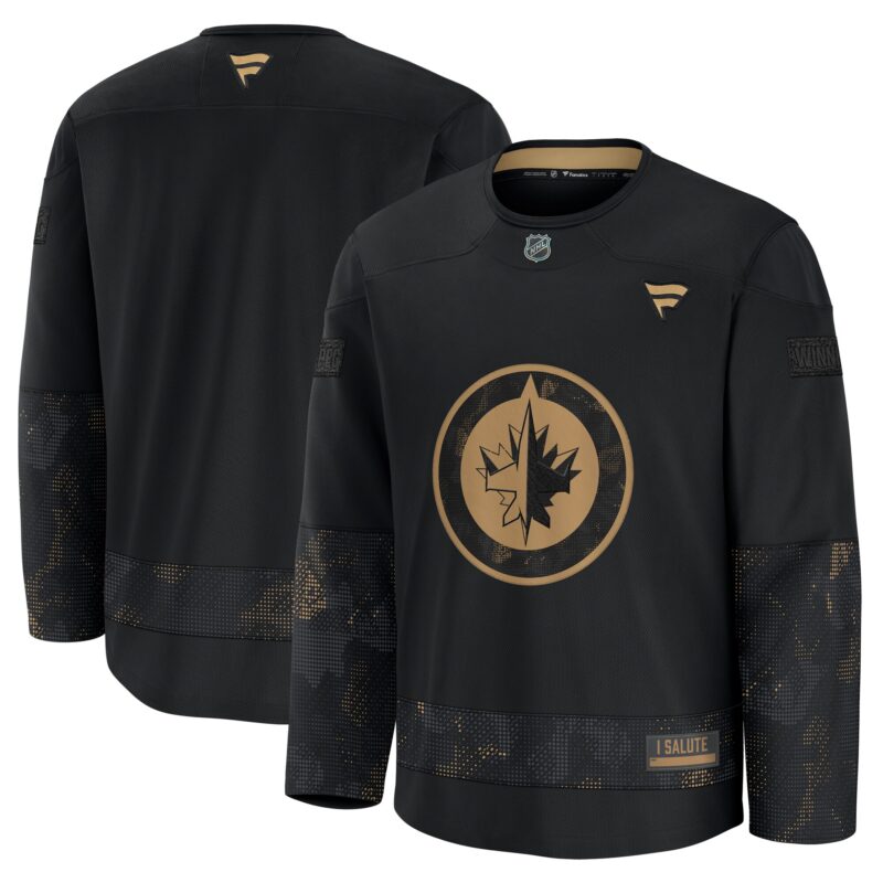 Winnipeg Jets 2024 Military Appreciation Practice Jersey - Black