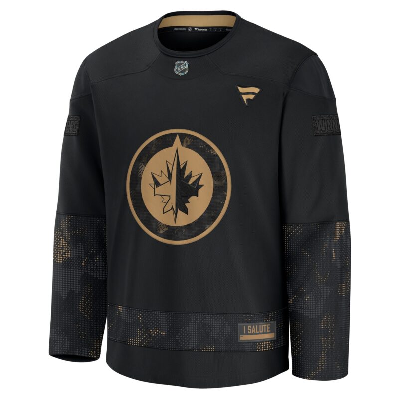 Winnipeg Jets 2024 Military Appreciation Practice Jersey - Black - Image 2