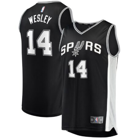 Blake Wesley San Antonio Spurs Fast Break Player Jersey - Icon Edition - Black