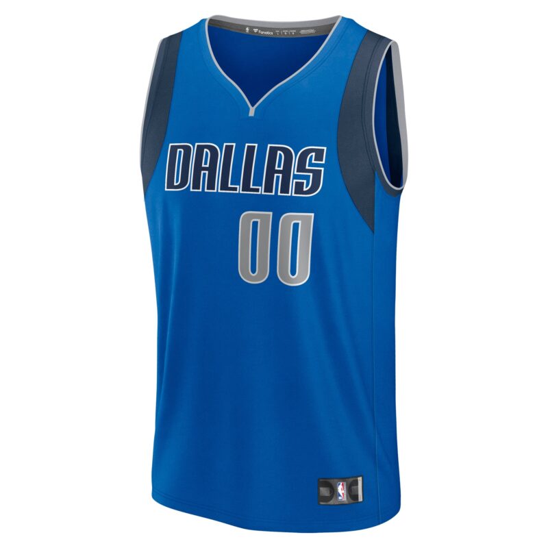 Dallas Mavericks Custom Fast Break Jersey - Icon Edition - Blue - Image 2