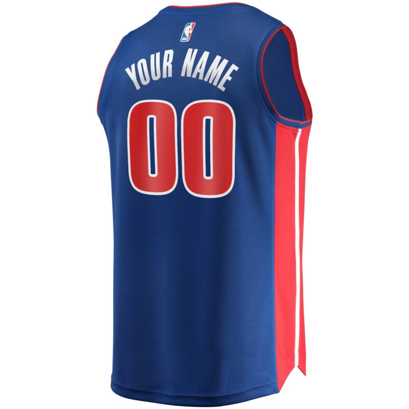 Detroit Pistons Fast Break Custom Jersey Blue - Icon Edition - Image 3