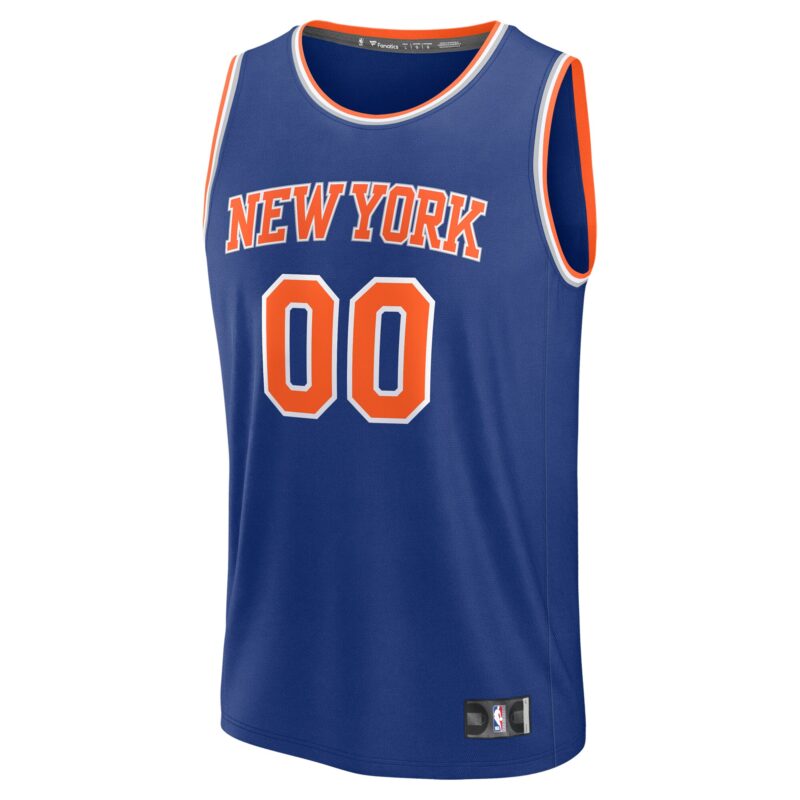 New York Knicks Fast Break Custom Jersey - Icon Edition - Blue - Image 2