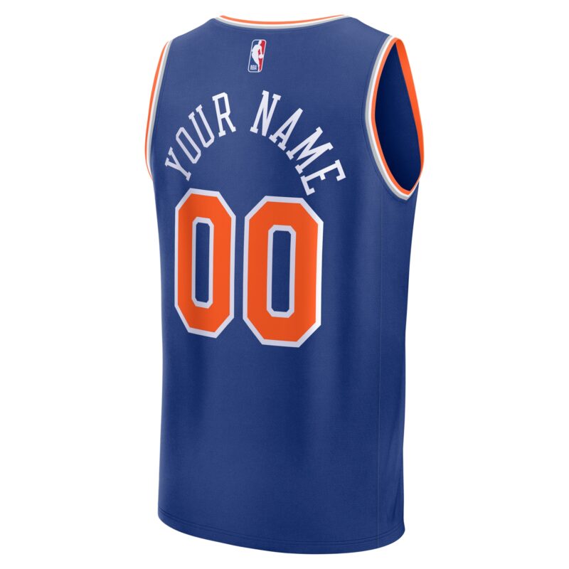 New York Knicks Fast Break Custom Jersey - Icon Edition - Blue - Image 3