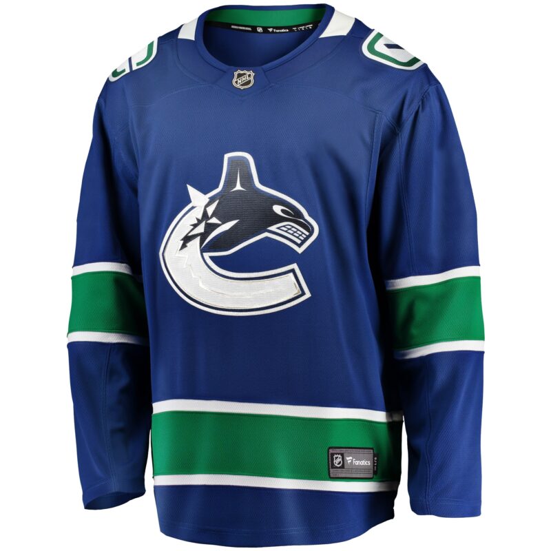 Vancouver Canucks Home Team Breakaway Jersey - Blue - Image 2