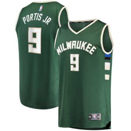 Bobby Portis Milwaukee Bucks Fast Break Jersey - Icon Edition - Green