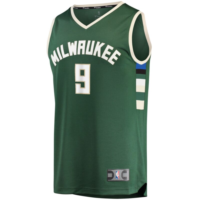 Bobby Portis Milwaukee Bucks Fast Break Jersey - Icon Edition - Green - Image 2