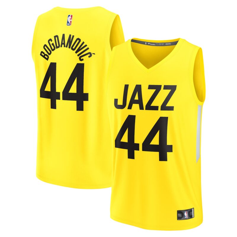 Bojan Bogdanovic Utah Jazz Fast Break Jersey - Icon Edition - Yellow