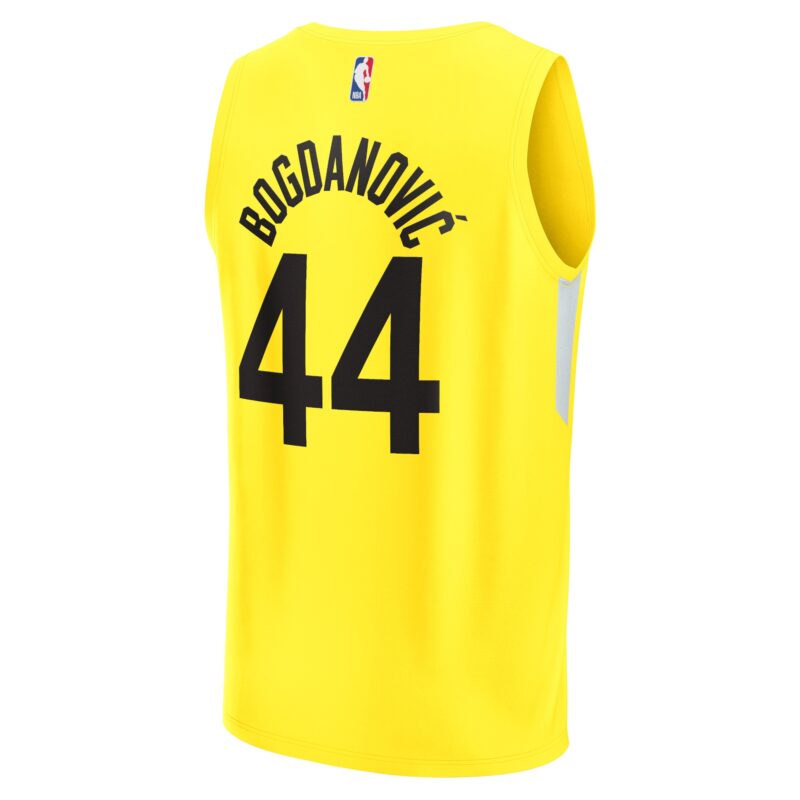 Bojan Bogdanovic Utah Jazz Fast Break Jersey - Icon Edition - Yellow - Image 3