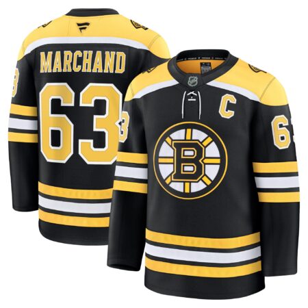Brad Marchand Boston Bruins Home Premium Jersey - Black