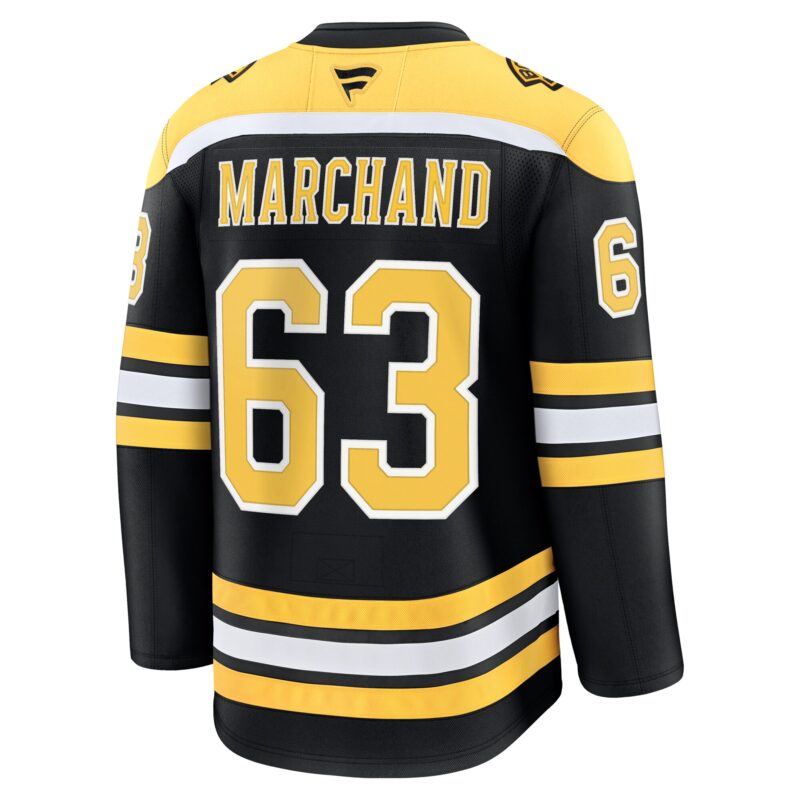 Brad Marchand Boston Bruins Home Premium Jersey - Black - Image 3