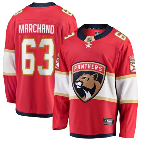 Brad Marchand Florida Panthers Home Breakaway Jersey - Red