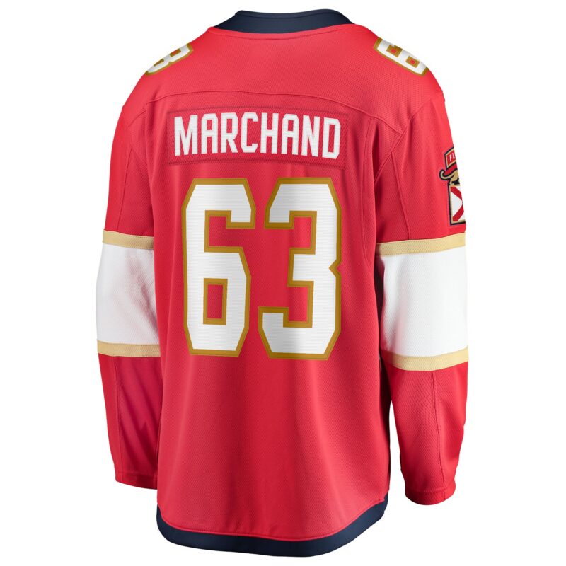 Brad Marchand Florida Panthers Home Breakaway Jersey - Red - Image 3