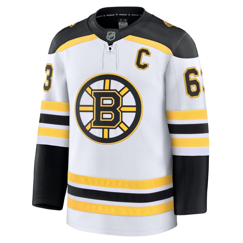 Brad Marchand Boston Bruins Away Premium Jersey - White - Image 2