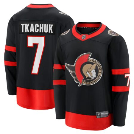 Brady Tkachuk Ottawa Senators Home Breakaway Jersey - Black