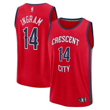 Brandon Ingram New Orleans Pelicans Fast Break Jersey - Statement Edition - Red