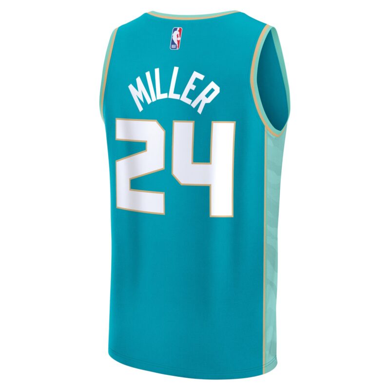 Brandon Miller Charlotte Hornets Fast Break Jersey - Teal - City Edition - Image 3