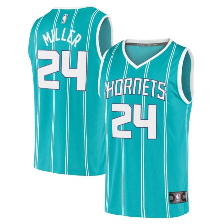 Brandon Miller Charlotte Hornets Fast Break Jersey - Icon Edition - Teal