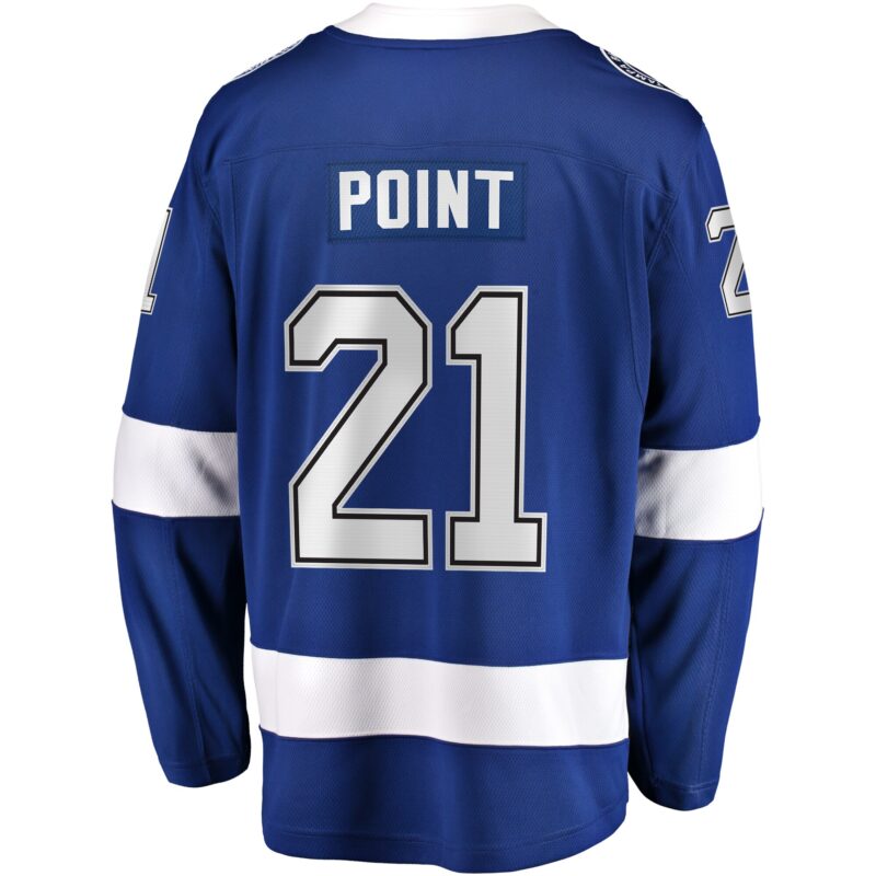 Brayden Point Tampa Bay Lightning Home Premier Breakaway Player Jersey - Blue - Image 3