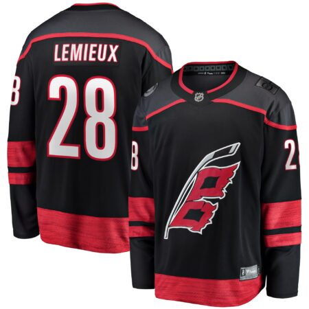 Brendan Lemieux Carolina Hurricanes Home Premier Breakaway Player Jersey - Black