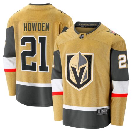 Brett Howden Vegas Golden Knights Home Premier Breakaway Player Jersey - Gold