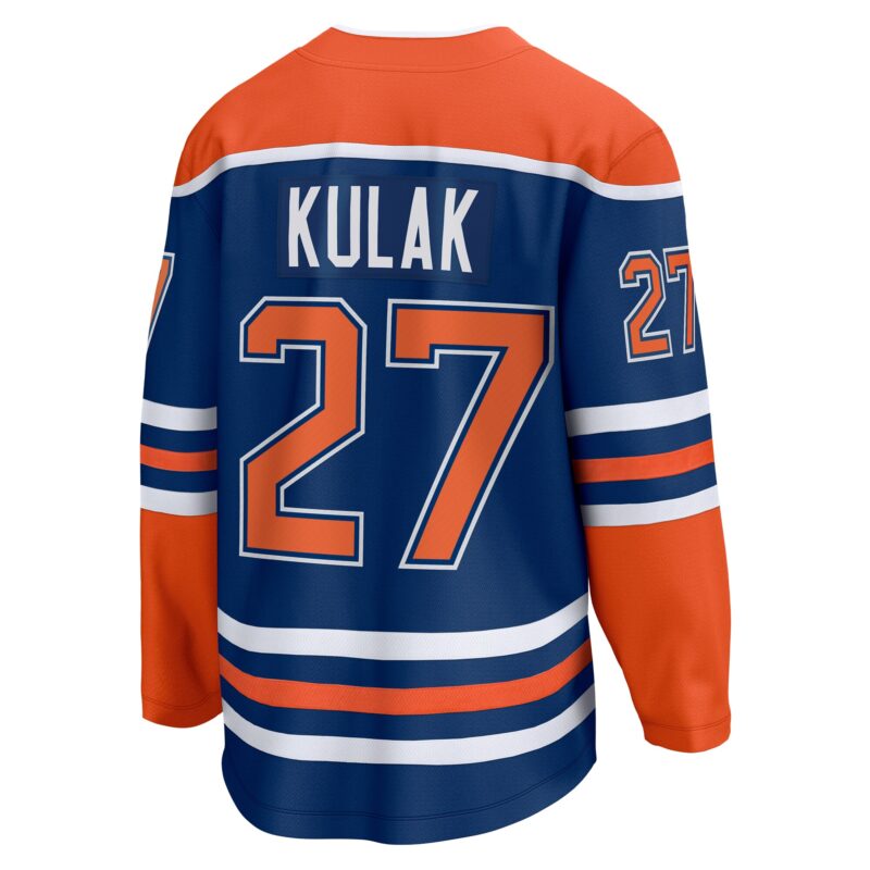 Brett Kulak Edmonton Oilers Home Breakaway Player Jersey - Royal - Image 3