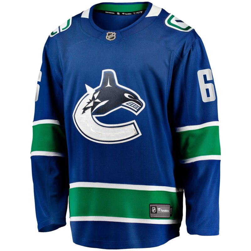 Brock Boeser Vancouver Canucks Home Breakaway Jersey - Blue - Image 2