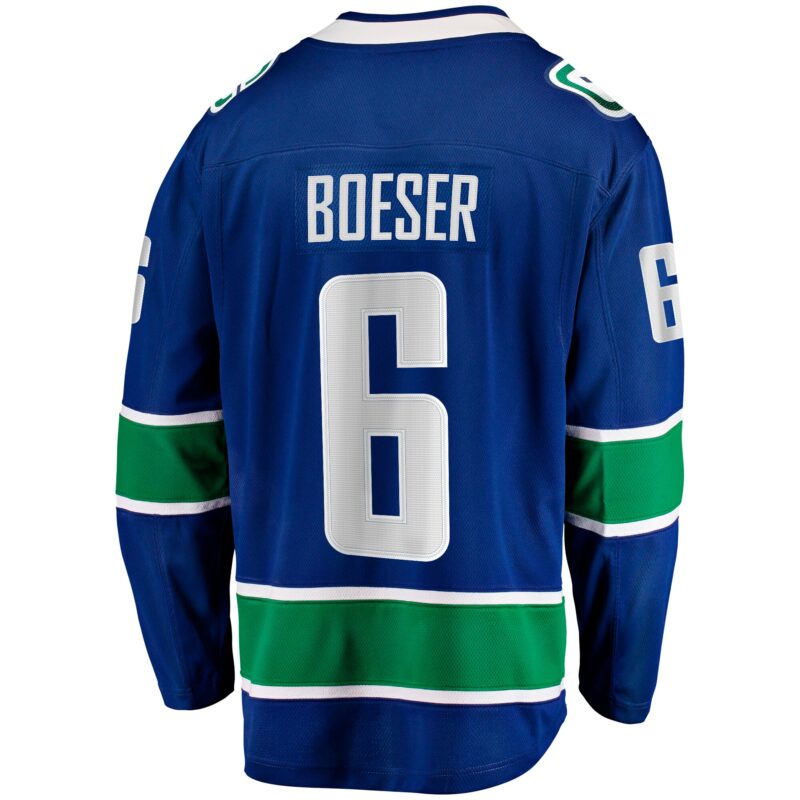 Brock Boeser Vancouver Canucks Home Breakaway Jersey - Blue - Image 3