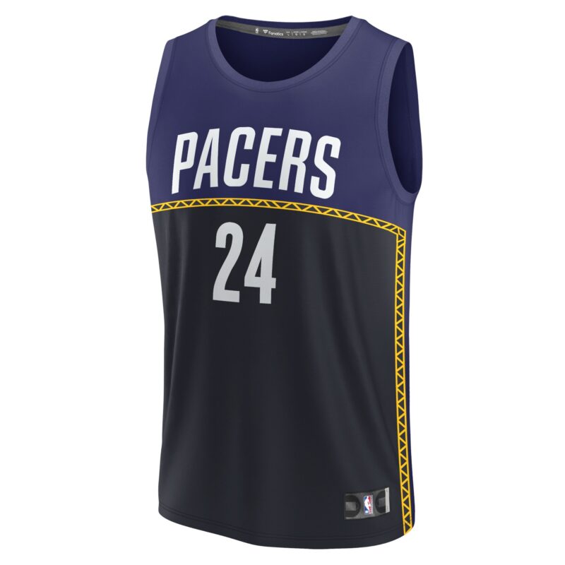 Buddy Hield Indiana Pacers Fastbreak Jersey - City Edition - Blue - Image 2