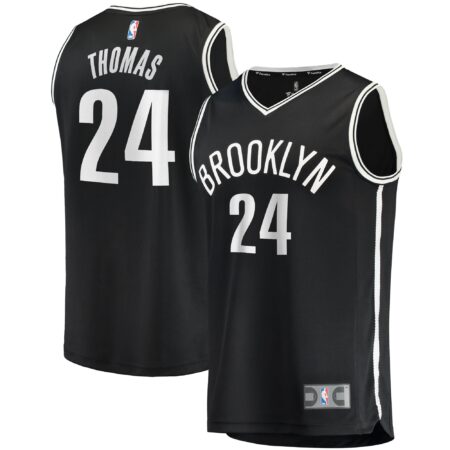Cam Thomas Brooklyn Nets Fast Break Jersey - Icon Edition - Black