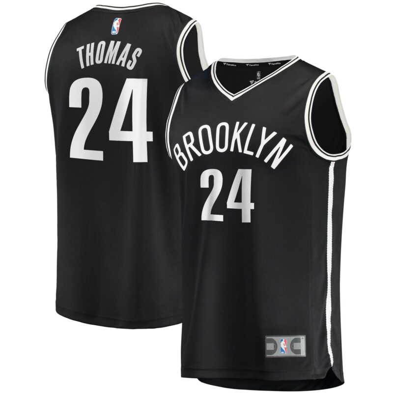 Cam Thomas Brooklyn Nets Fast Break Jersey - Icon Edition - Black