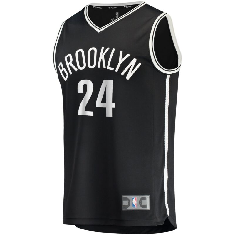 Cam Thomas Brooklyn Nets Fast Break Jersey - Icon Edition - Black - Image 2