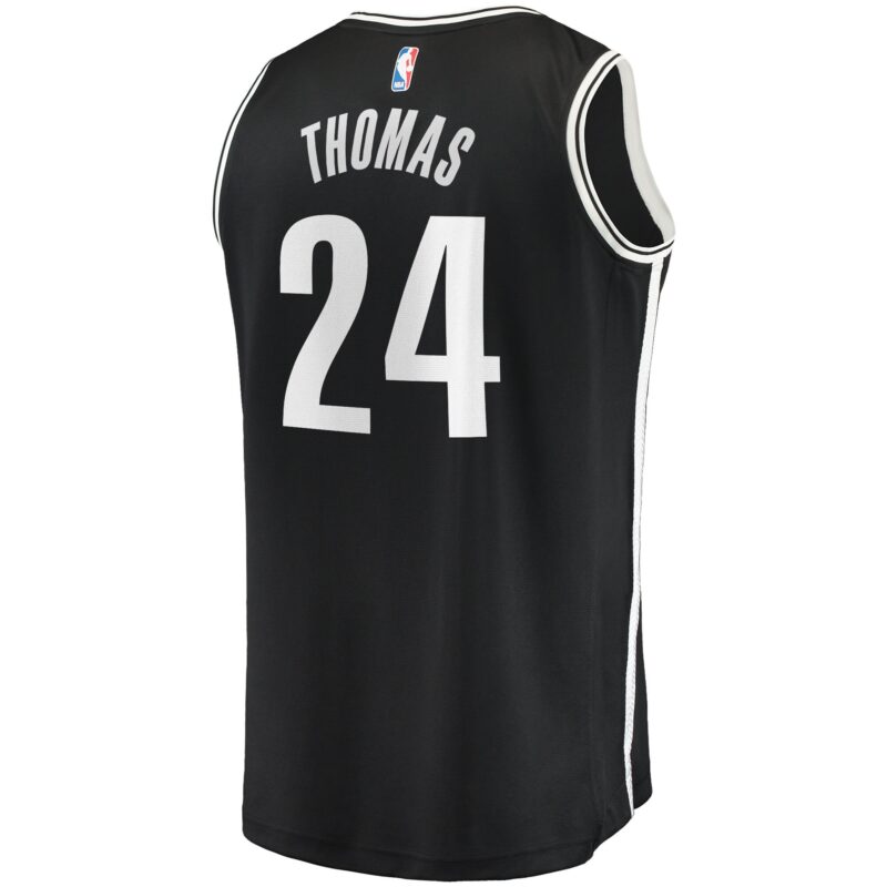 Cam Thomas Brooklyn Nets Fast Break Jersey - Icon Edition - Black - Image 3