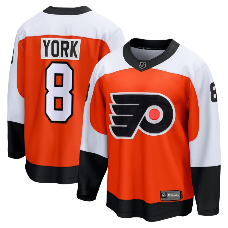 Cam York Philadelphia Flyers Home Breakaway Jersey - Orange