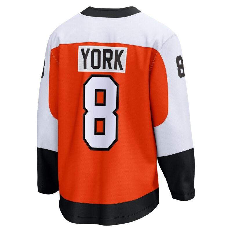 Cam York Philadelphia Flyers Home Breakaway Jersey - Orange - Image 3