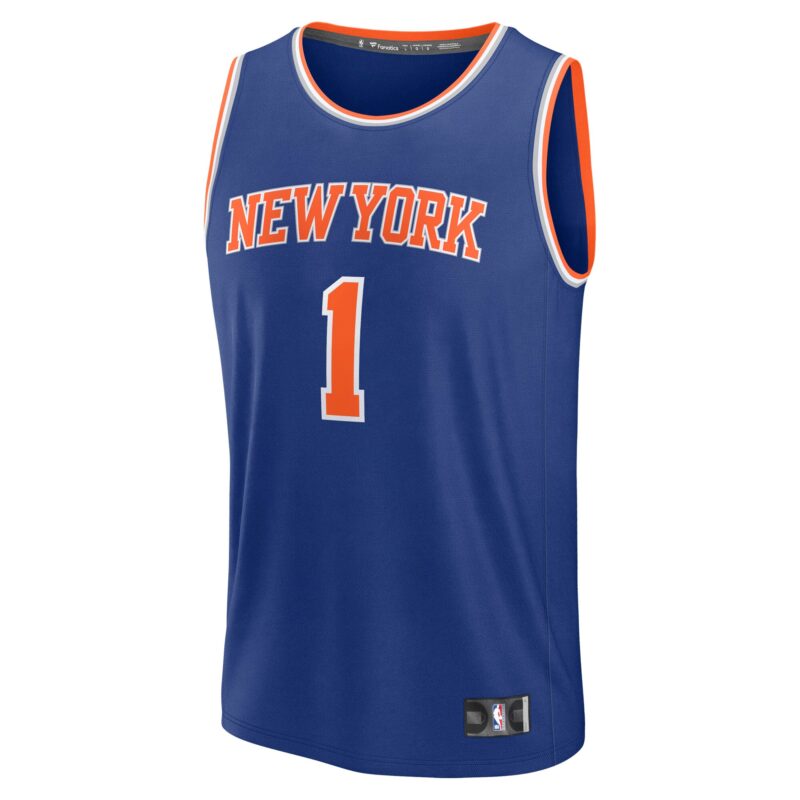 Cameron Payne New York Knicks Fast Break Player Jersey - Icon Edition - Blue - Image 2