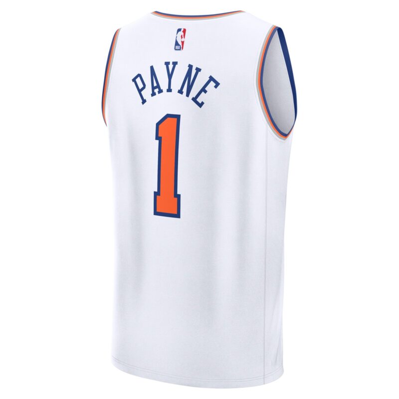 Cameron Payne New York Knicks Fast Break Player Jersey - Association Edition - White - Image 3