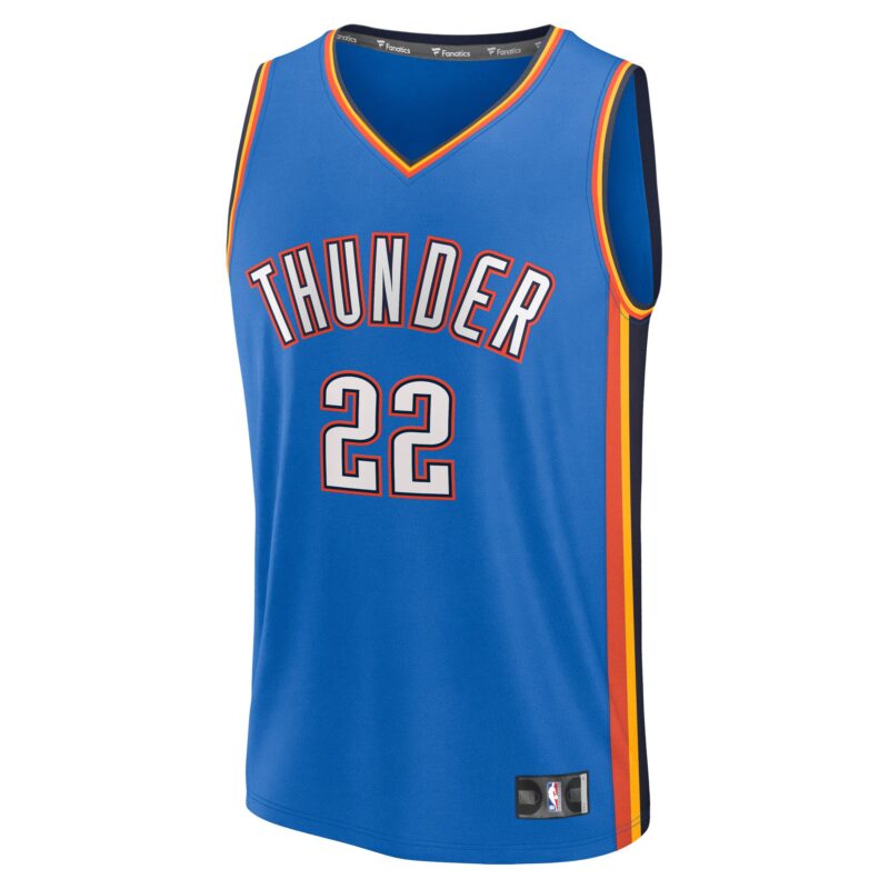 Cason Wallace Oklahoma City Thunder Fast Break Player Jersey - Icon Edition - Blue - Image 2