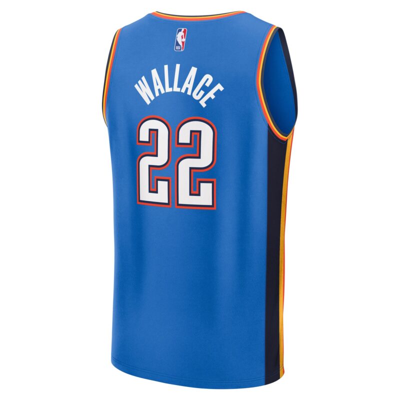 Cason Wallace Oklahoma City Thunder Fast Break Player Jersey - Icon Edition - Blue - Image 3