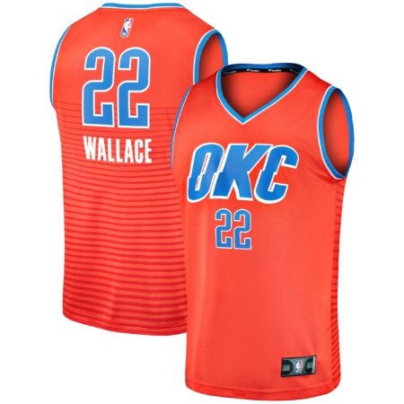 Cason Wallace Oklahoma City Thunder Fast Break Player Jersey - Statement Edition - Orange