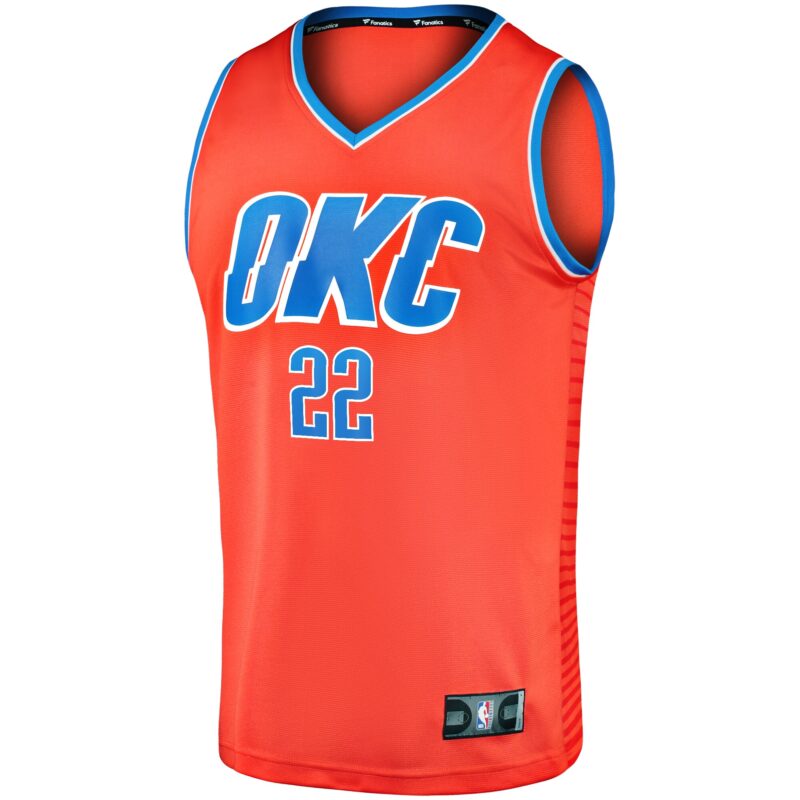 Cason Wallace Oklahoma City Thunder Fast Break Player Jersey - Statement Edition - Orange - Image 2