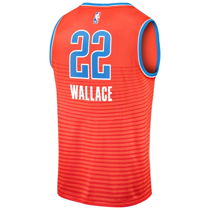 Cason Wallace Oklahoma City Thunder Fast Break Player Jersey - Statement Edition - Orange - Image 3