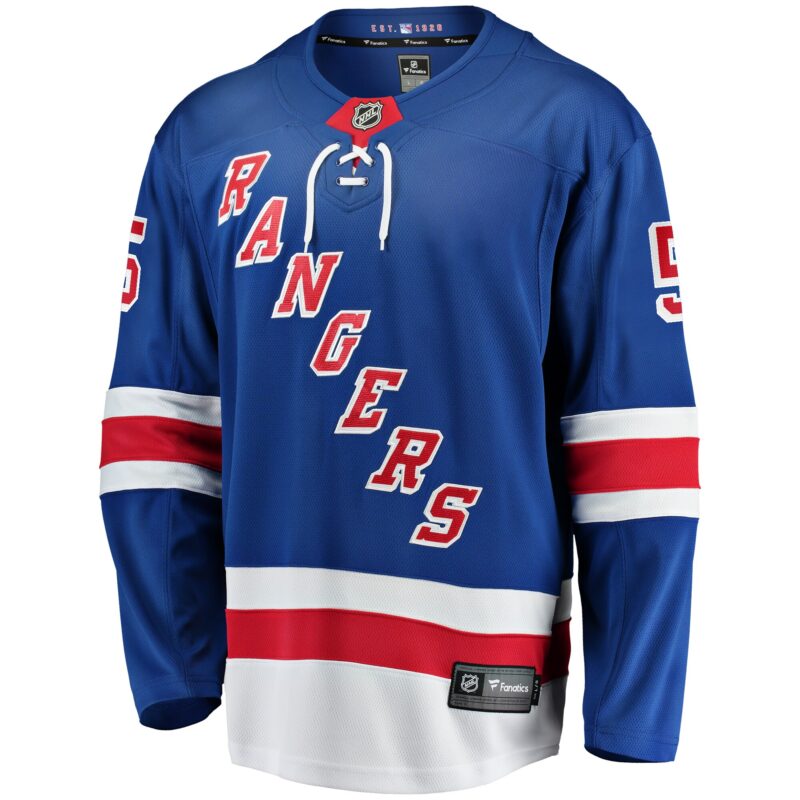 Chad Ruhwedel New York Rangers Home Premier Breakaway Player Jersey - Blue - Image 2