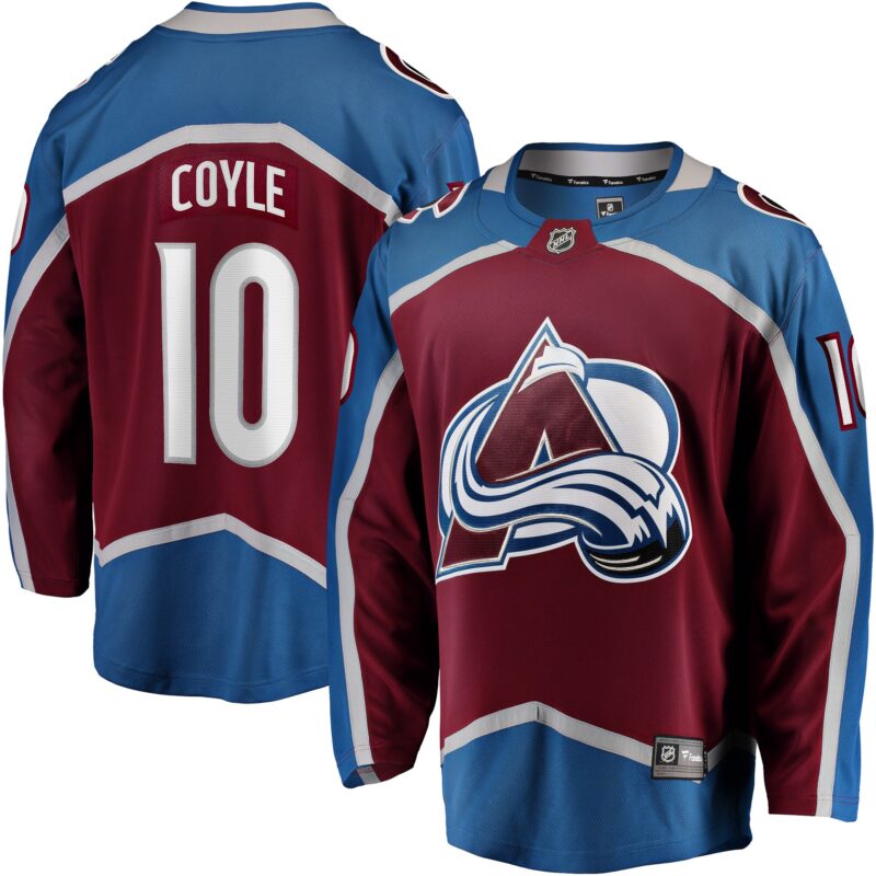 Charlie Coyle Colorado Avalanche Home Breakaway Jersey - Burgundy