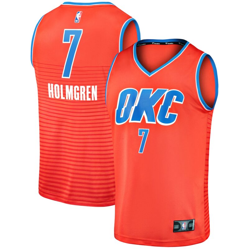 Chet Holmgren Oklahoma City Thunder Fast Break Player Jersey - Statement Edition - Orange