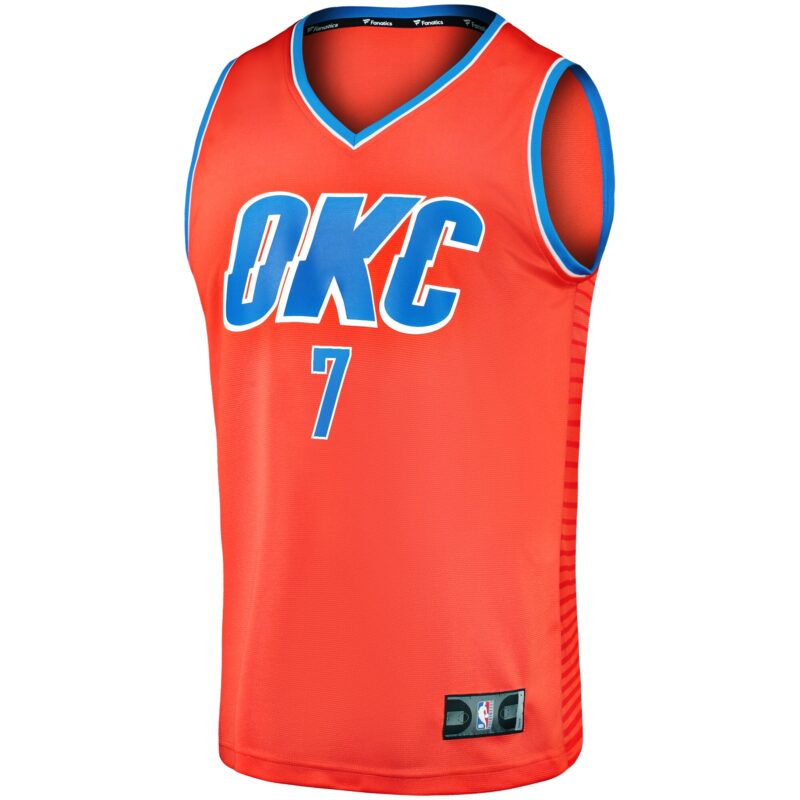 Chet Holmgren Oklahoma City Thunder Fast Break Player Jersey - Statement Edition - Orange - Image 2